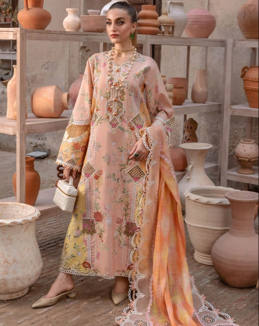 Crimson Tasawar Lawn-D4B