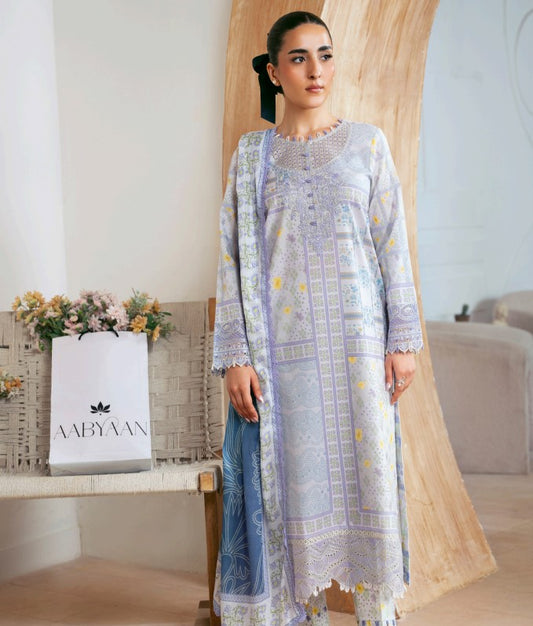 Aabyan Print Luxe Lawn-AP-04