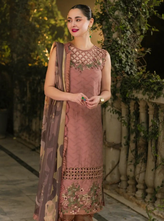 Asifa&Nabeel Gulkari Lawn-D04