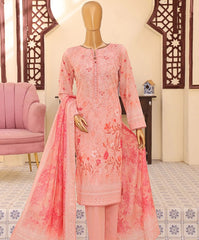 HZ Mehak Printed Emb Lawn-MEC-501