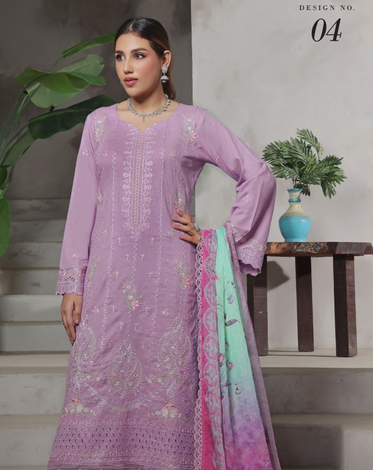 Soghat Jasmine Chikankari Lawn-D04