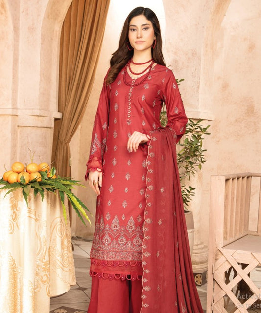 Abisha Shok Aday Emb Lawn-D04