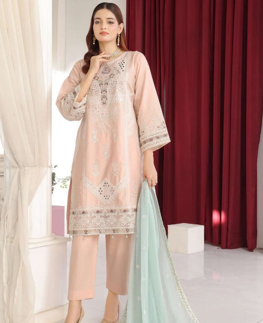 Payal Stitched Emb Fancy Lawn-D04