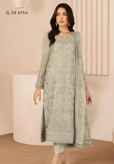 Zarif Thread Works Chiffon-D-04 Afsa