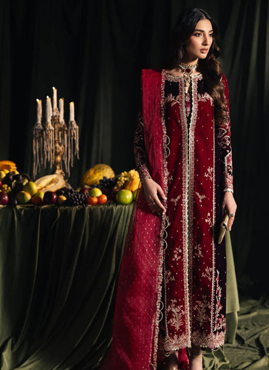 Qalamkar Velvet Edit-BK-04