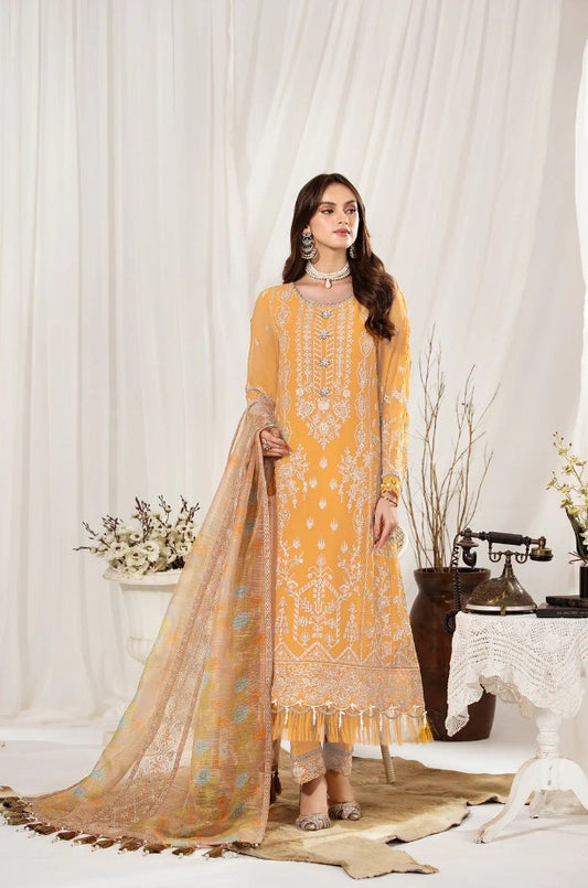 Dhaagay Emb Chiffon -D04 - Munaf Textile