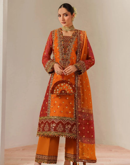 Alizeh Fluer Emb Printed Chiffon-CH-2194