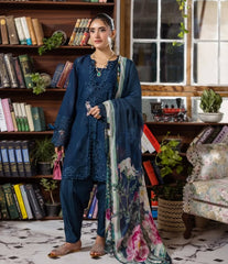 E Craft Chikankari Chiffon Dupatt-EEC-4B