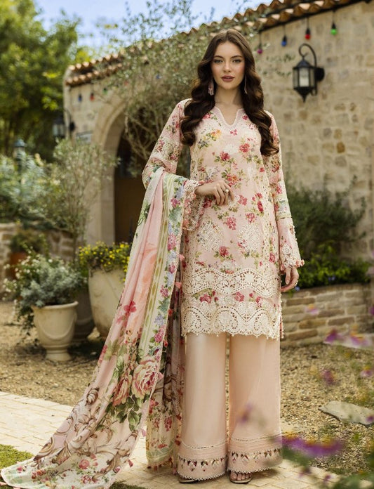 Elaf Print Chikankari Lawn-ELK-04B