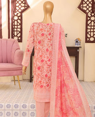 HZ Mehak Printed Emb Lawn-MEC-501