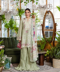 E Craft Chikankari Chiffon Dupatt-EEC-5B