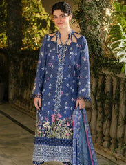 Asifa&Nabeel Gulkari Lawn-D05