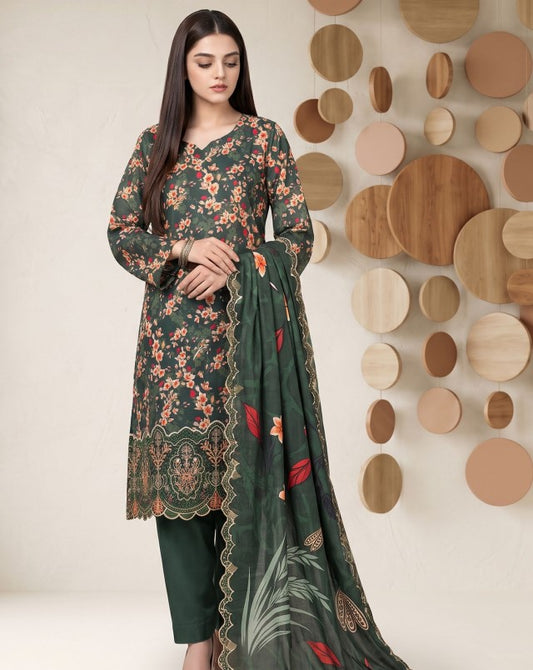 Sumbul Emb Printed Cotton-D05