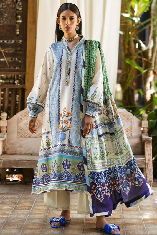 Mushq Nirvana Silk Edit-D05 AZURE