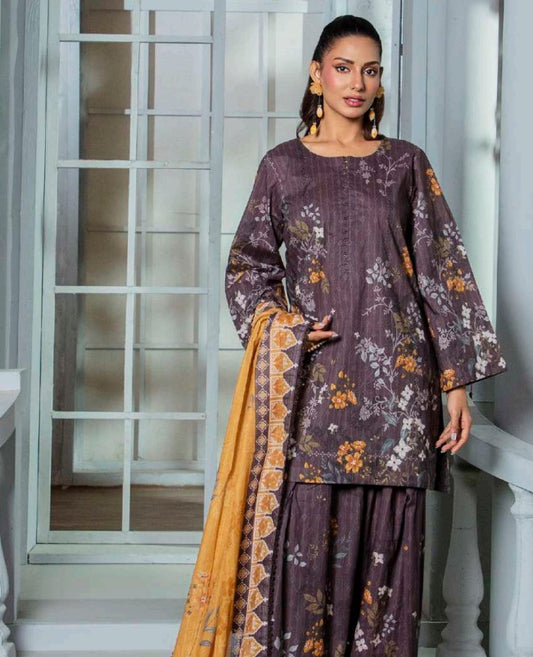 Al Zohaib Coco Cords Printed Lawn-D05