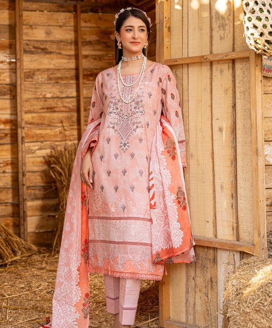 Abisha Jasmine Emb Lawn-D05