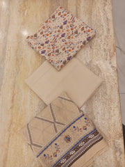 Vichar 03Pcs Washnwear Lawn-D05