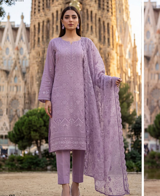 Minha Emb Jacquard Cotton-D05