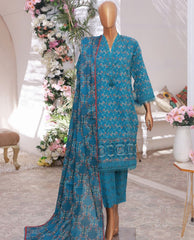 Oswah Stitch Cut Work Emb Lawn-D05