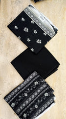 Regalia Printed Black & White Lawn-D05