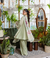 E Craft Chikankari Chiffon Dupatt-EEC-5B