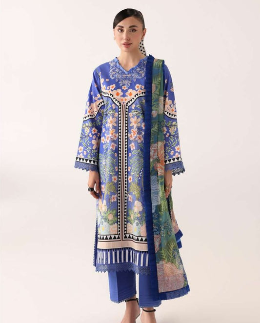 Roheenaz Rosette Lawn-D06A