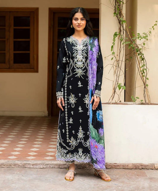 Roheenaz Aashiyana Emb Lawn-D06B