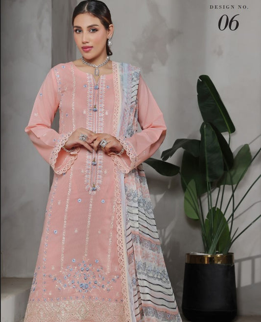 Soghat Jasmine Chikankari Lawn-D06