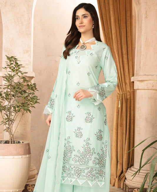 Abisha Shok Aday Emb Lawn-D06