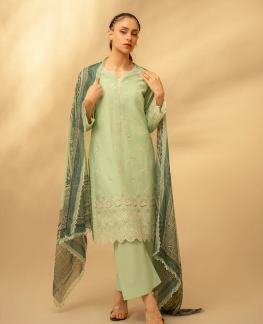 Zouj Chikankari Lawn-D06