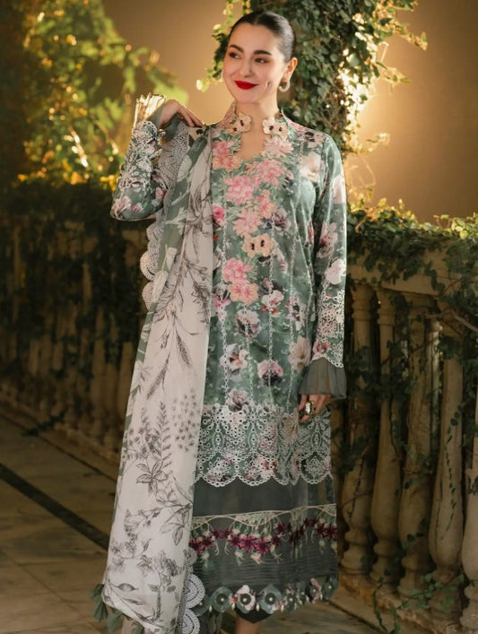 Asifa&Nabeel Gulkari Lawn-D06