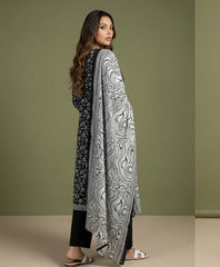 Regalia Black & White Lawn-D06
