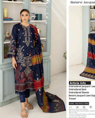 Johra Glamist Emb Jacquard Lawn-D754