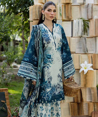 Elaf Prints With Chiffon Dupatta-D07A