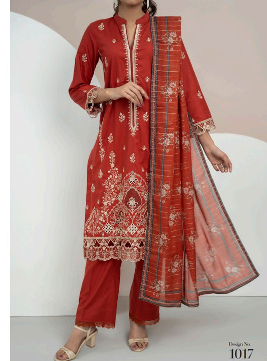 VS Anmol Emb Cambric-D1017