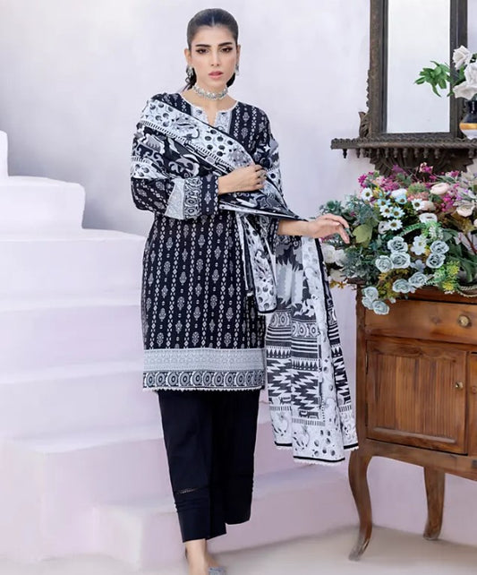 Regalia Textile Black & White-D07