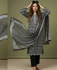 Regalia Black & White Lawn-D07