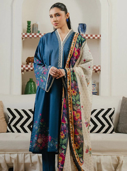 Cross Stitch Daily Wear Lawn-D07