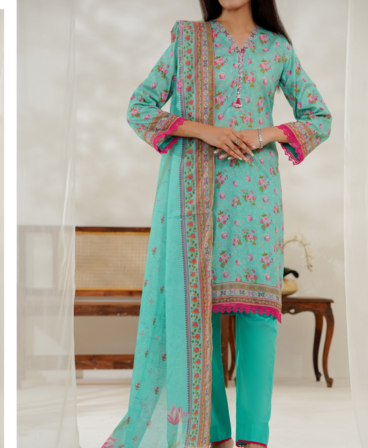 Aizal Ready To Wear 03Pcs Lawn-D645