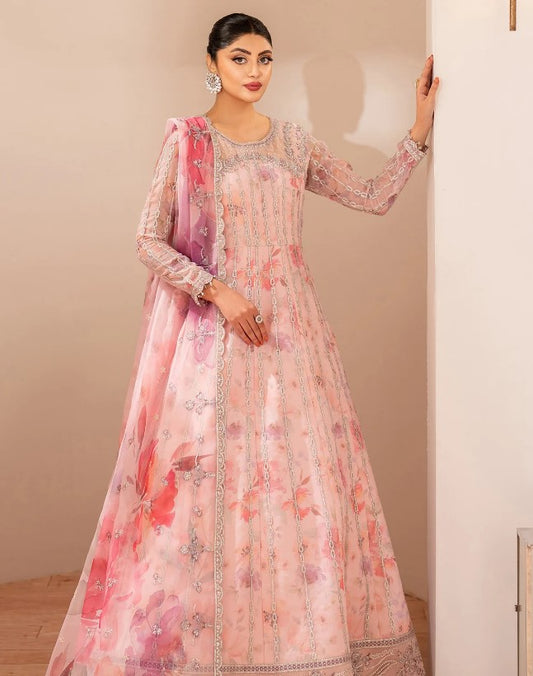 Alizeh Fluer Emb Printed Chiffon-CH-2197