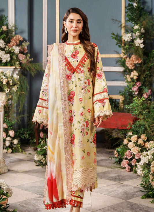 Al Zohaib Cambric Cutwork-D07