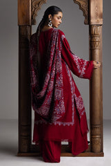Zara Shahjahan Saraab Winter-QIRMIZ-D7