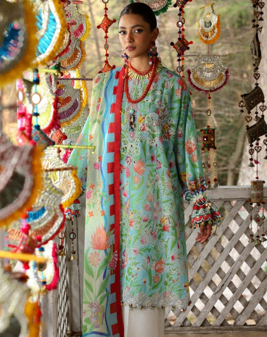 Zaha Neelum Lawn-ZL25-08B