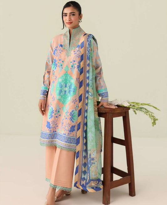 Roheenaz Rosette Lawn-D08B