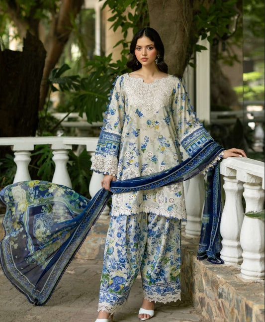 Elaf Signature Emb Lawn -ESG-3A
