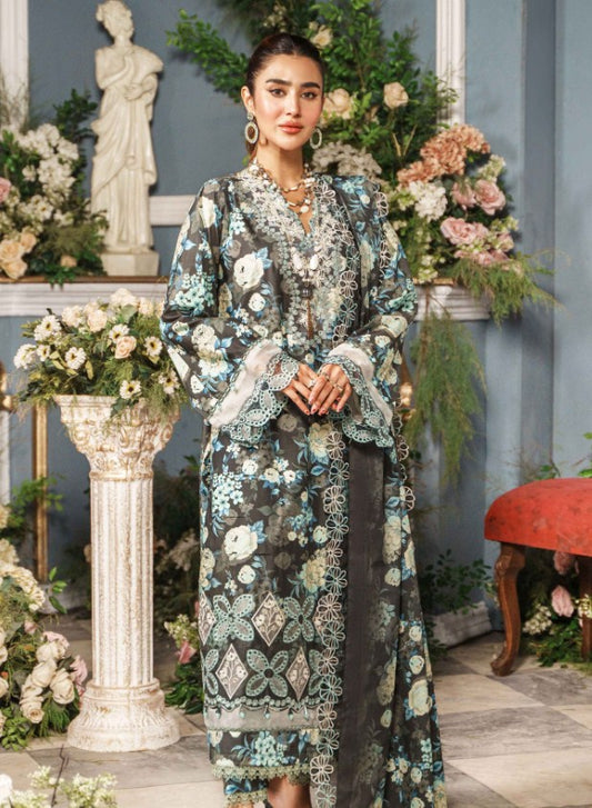 Al Zohaib Cambric Cutwork-D08