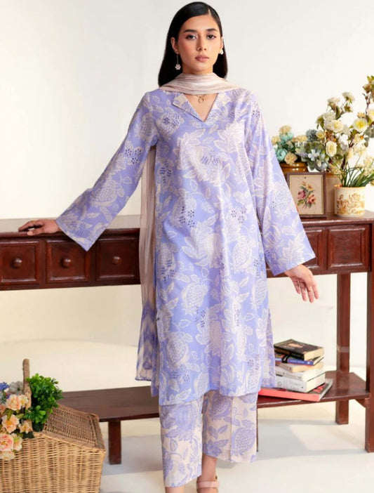 Hum Dum Rang E Bahar Emb Lawn-D08