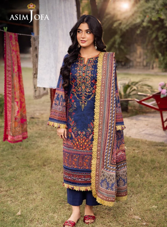 Asim Jofa Print Emb-AJUBJ-08