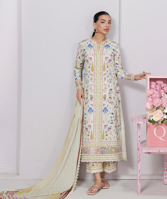 Qalamkar Qprints Lawn-D09A