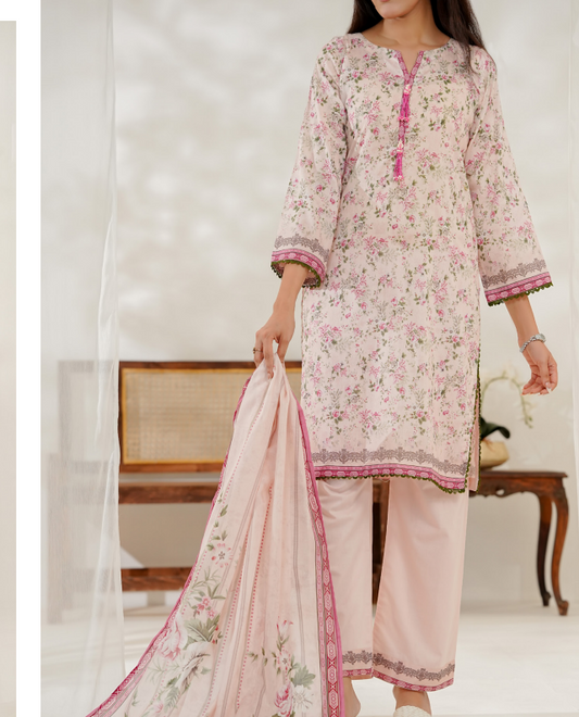 Aizal Ready To Wear 03Pcs Lawn-D644